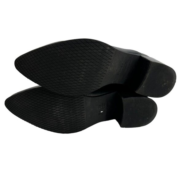 Blondo Waterproof Black Square Toe Heeled Ankle Boots Women's 10 M - Picture 11 of 16